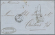 Chile: 1857, British Consulate Postmark On Folded Letter Backside From VALPARAISO To Chalon/France, - Chile