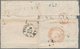 Chile: 1860, 5 C Rose-red, Three Sides Touched, Broad Margin At Right, Tied By Target Handstamp In B - Chile