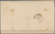 Cuba: 1857, Isabella II ½ R Blue Without Watermark, Good/wide Margins On Folded Envelope Sent From H - Other & Unclassified