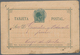 Cuba: 1886, 2 C. Green On Buff Postal Stationery Card Tied By Blue "...DE ZAZA CUBA" Cds. To Ciego D - Andere & Zonder Classificatie