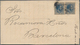 Cuba: 1888, 10 C. King Alfons XII. Blue, Two Copies On Folded Letter From HAVANNA To Barcelona (arii - Other & Unclassified