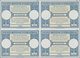 Cuba: 1961. International Reply Coupon 13 Centavos (London Type) In An Unused Block Of 4. Issued Feb - Other & Unclassified