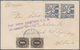 Curacao: 1936/1939. Two Airmail Covers, First 1936 To The Nedelands, Franked With A Pair Of The Grey - Curacao, Netherlands Antilles, Aruba