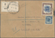 Cyrenaica: 1952, 50 M Brown/ultramarine And 20 M Dark Blue On Registered Letter From BERENICE To Fra - Cirenaica