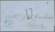 Dänisch-Westindien: 1873, Complete Folded Letter From ST. THOMAS To GENOVA/Italy Without Stamps, Via - Denmark (West Indies)