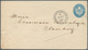 Dänisch-Westindien: 1883, 2 C Blue Postal Stationery Envelope (small Faults/tear), Addressed To The - Denmark (West Indies)