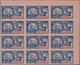 Dahomey: 1906/1907, Definitives, 2fr. Blue/red On Rose, Imperforate Essay, Marginal Block Of Twelve. - Benin – Dahomey (1960-...)