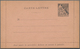 Diego Suarez: 1892 Three Unused Postal Stationery Lettercards With Different Kinds Of Perforation, O - Other & Unclassified