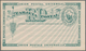 Dominikanische Republik: 1881 Two Unused Postal Stationery Cards 2 Centavos Green On White, One Card - Dominican Republic