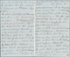 Delcampe - Falklandinseln: 1849, Eight Envelope-content Double Pages Written From The Captain Fanshawe, Command - Falklandeilanden