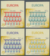 Fiji-Inseln: 2005, 50 Years Of European Philatelic Cooperation (CEPT) Complete IMPERFORATE Set Of Fo - Fiji (...-1970)