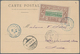 Französische Somaliküste: 1894 10c. And 15c. Each Used On A Picture Postcard To Switzerland In 1901, - Covers & Documents