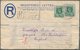 Gambia: 1920 Uprated With Half Penny Green (corner Fault) Registered Postal Stationery Envelope From - Gambia (1965-...)