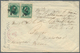 Hawaii: 1871, King Kamehameha 6 C. Green, Horizontal Pair Tied By Mute Cancel To Cover With Handwrit - Hawaii
