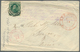 Hawaii: 1871, King Kamehameha 6 C. Green, Tied By Target Cancel To Cover And Adjacent Red Post Mark - Hawaii