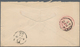 Hawaii - Ganzsachen: 1888, Envelope 4 C. Type 1884 Uprated 1 C. Green Canc. 5-ring W. "HONOLULU AUG - Hawaï