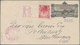 Hawaii - Ganzsachen: 1893, Provisional Government, Envelope 10c. Black Uprated By 5c. Rose-lake, Reg - Hawaï