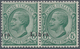 Italienisch-Libyen: 1912, 5 C Green With Horizontal Pair With Overprint "Libia" Above Both Stamps, M - Libye