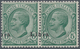 Italienisch-Libyen: 1912, 5 C Green With Horizontal Pair With Overprint "Libia" Above Both Stamps, M - Libië