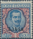 Italienisch-Libyen: 1915, Italy Victor Emanuel III. 5l. Blue/rose With Black Opt. ‚Libia‘, Mint Neve - Libië