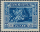 Italienisch-Somaliland: 1938, Definitive Issue 25l. Blue ‚Lion‘ Perf. 14, MNH With Slightly Toned Gu - Somalia