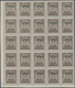 Italienisch-Somaliland: 1939, 10 Cent. Brown With Overprint On Top In Block Of 20 Items, Mint Never - Somalia