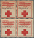 Jamaica: 1915/1917, Nicht-ausgegebene Rot-Kreuz-Marke Im Postfrischen SR-4er-Block, Type II: Mit Sch - Jamaica (1962-...)