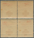 Jamaica: 1915/1917, Nicht-ausgegebene Rot-Kreuz-Marke Im Postfrischen SR-4er-Block, Type II: Mit Sch - Giamaica (1962-...)