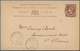 Jungferninseln / Virgin Islands: 1890 Commercially Used Postal Stationery Card Penny Halfpenny Brown - Iles Vièrges Britanniques