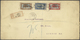 Kamerun: 1916 Registered Letter From Duala Franked With 10 Cent. Carmin/blue, 20 Cent. Brown/blue An - Kameroen (1960-...)