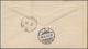 Kenia - Britisch Ostafrika: 1896 Postal Stationery Envelope 2½a. Blue, Uprated 4½a. Orange-yellow, U - Britisch-Ostafrika
