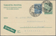 Kolumbien - Ganzsachen: 1927, 10 Cent. Stationery Card Uprated With 4 Centavos From BOGOTA * SERVICI - Colombia