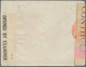 Marokko: 1942, INTERCEPTED MAIL, 1,50 F Red-brown, Horizontal Pair On Cover From CASABLANCA, 27.MARS - Unused Stamps