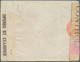 Marokko: 1942, INTERCEPTED MAIL, 1,50 F Red-brown, Horizontal Pair On Cover From CASABLANCA, 27.MARS - Ongebruikt