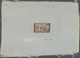 Marokko: 1954, 40fr. Airmails, Epreuve D' Artiste In Brown On SILK, With Artist's Signature. Extreme - Ongebruikt