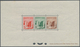 Delcampe - Marokko: 1955, Definitives, 17 Values In 6 Blocks De Epreufes, Rare. - Ongebruikt