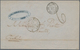 Martinique: 1860 Folded Cover From St. Pierre With Railway Mail TPO Calais Via Paris To Nantes, Hori - Other & Unclassified