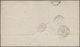 Mauritius: 1869, QV 1d, 4d And 6d Canc. "B53" To Folded Envelope W. On Reverse "MAURITUS JY 2 69" Vi - Mauritius (...-1967)