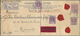 Mauritius: 1932, Registration Envelope 20 C. Uprated KGV 20 C. (2) Tied Oval "REGISTERED G.P.O. MAUR - Mauritius (...-1967)
