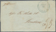 Mexiko: 1845, Folded Letter With Blue Cds "FRANCO SANTA ANNA DE TAMALIS MAYO 28" And Red BPO "TAMPIC - México