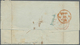 Mexiko: 1845, Folded Letter With Blue Cds "FRANCO SANTA ANNA DE TAMALIS MAYO 28" And Red BPO "TAMPIC - Mexico