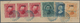 Mexiko: 1882, Four-colour Franking On Piece With 100 C Stripe Of Three, 10 C, 25 C And 50 C Single W - Mexico