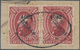 Mexiko: 1882, 100 C Hidalgo Horizontal Pair With Overprint 4082 And CHIAPAS Tied By Oval Cancel FRAN - Mexico