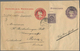 Mexiko - Ganzsachen: 1908, 1 And 2 C. Wrapper Fixed Together And Uprated By A 1 C, Stamp. This Sent - Mexico