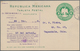 Mexiko - Ganzsachen: 1910-11, Three Postal Stationery Picture Cards 2c. Green, Two With Add. Printin - Mexico