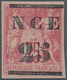 Neukaledonien: 1882, 25 Centimes At 75 Cent. Rose, Mint, Hinge Removed, Signed Brun (Yv. No 5, €550, - Briefe U. Dokumente