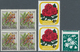 Neuseeland: 1960/1979, Lot Of Varieties: 2½d. Titoki Block Of Four With Shifted Colours; 6d. Pikiare - Other & Unclassified