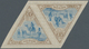 Obock: 1894, 25 Fr. Pale Rown/blue In Tete-beche Pair, Mint Lightly Hinged, Fine. Signed (Yv. No. 63 - Other & Unclassified