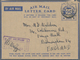 Delcampe - Ostafrikanische Gemeinschaft: 1944, Air Mail Letter Cards With Blue Value Tablet "25 CENTS / N 4", A - British East Africa