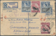 Ostafrikanische Gemeinschaft: 1953/54 Two Uprated Registered Postal Stationery Envelopes From Morogo - África Oriental Británica